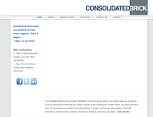 Tablet Screenshot of consolidatedbrick.com